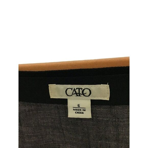 Cato Black Tiered Mini Skirt Size 6 - Picture 9 of 11